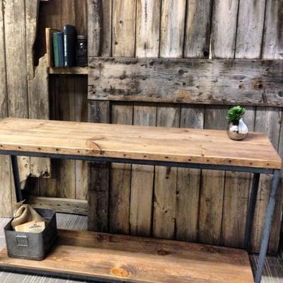 Industrial Console Table