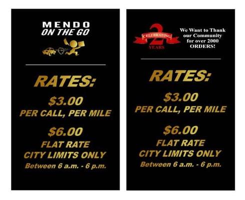 Our rates