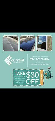 Solar Panel Cleaning or Window Cleaning Discount