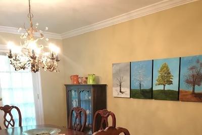 Four seasons in trees -- bought in Paulding for my husband's office, but now in my dining room.