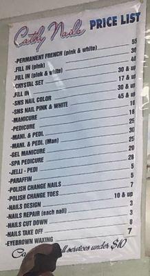 Price List