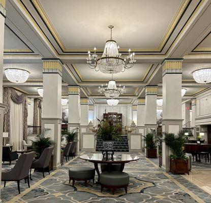 Lobby with old world grandeur