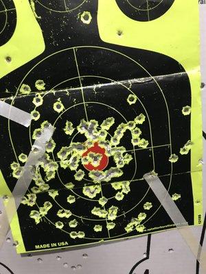 My target after shooting