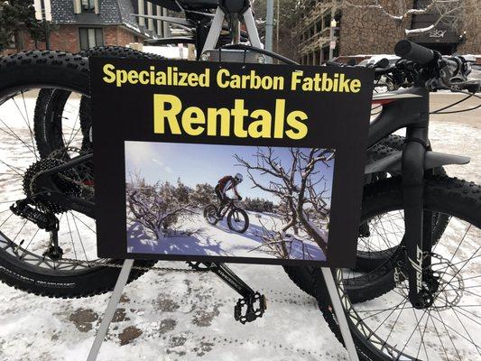 Fat bike rentals.