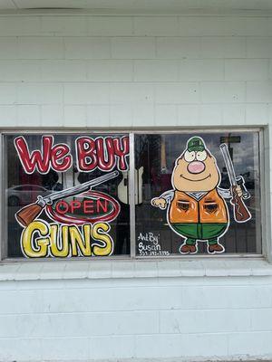 We buy, sell, and loan cash for guns!