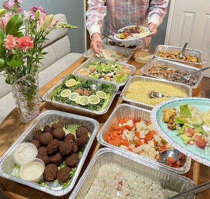 Catered meal for 12 - absolutely delicious.