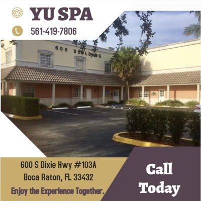 YU SPA
600 S Dixie Hwy #103A, Boca Raton, FL 33432