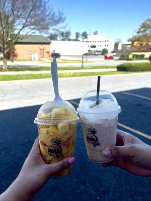 Mangonada and Coquito Frappe