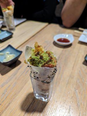 Hot Momma Hand Roll (not on the menu!)