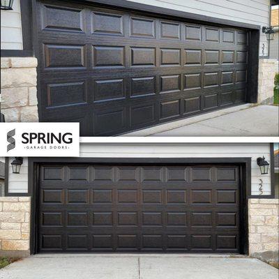 New insulated double car garage door
Insulated by Spring Garage Doors