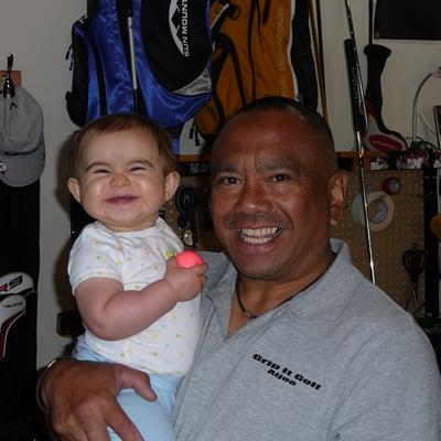 My granddaughter and future LPGA member...make the game "FUN" and you just never know what can happen:-)