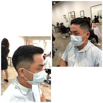 Men's haircut by Jane,text her at 626-283-8805 to make an appointment