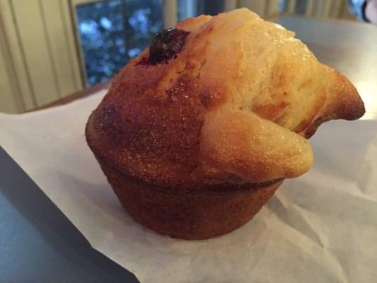 My funky "horned" cranberry orange muffin ;-)