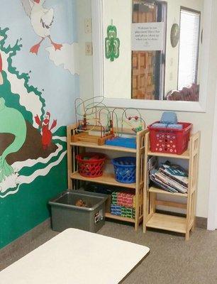 We have a fun and friendly play room for your little ones while they wait for you.