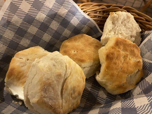 Cold biscuits that should have been corn muffins