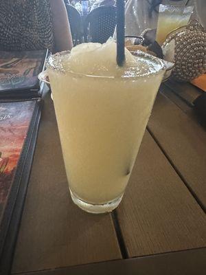 Lime margarita salt on rim