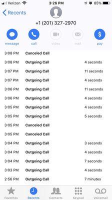 Called for a manager, was hung up on, and then subsequently hung up on each of the 23 times I called back.