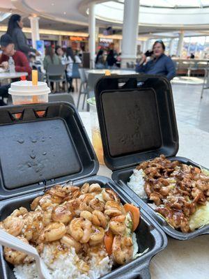 Shrimp Teriyaki, Chicken Teriyaki