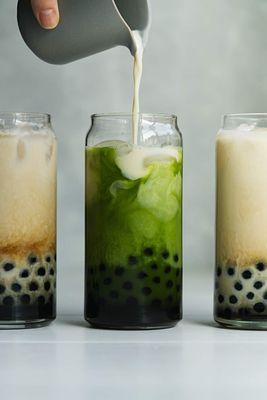 Iced Green Tea w/Boba