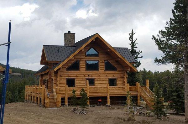 Summer home in Crystal Mountain. Stained exterior