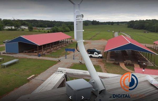 Outdoor event center WiFi installation