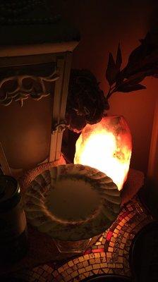 The soft glow of a Salt Lamp