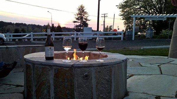 Come join us for a glass of wine by our fire!