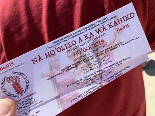 06.22.19 Na Mo'olelo A Ka Wa Kahiko (The Legends of the Past) 'Hō'ike' at John F Kennedy High School Performing Arts Center