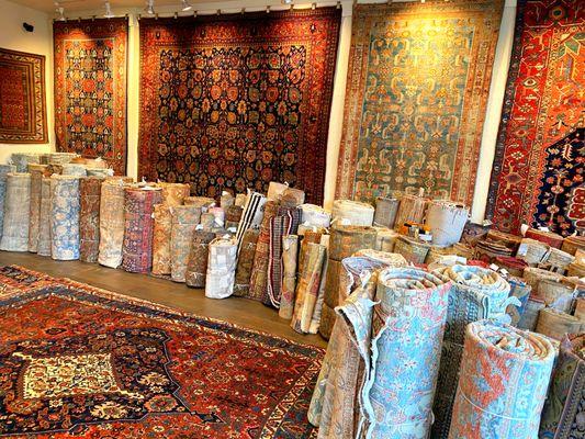 Please visit our selection of fine antique, vintage, and contemporary rugs available at our gallery.