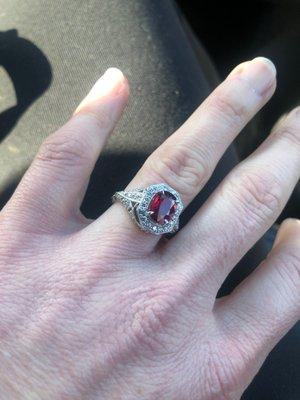 My Ruby wedding ring- just cleaned up!