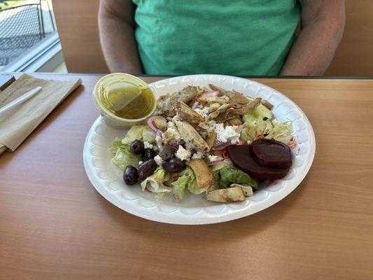 Greek Salad with Chicken