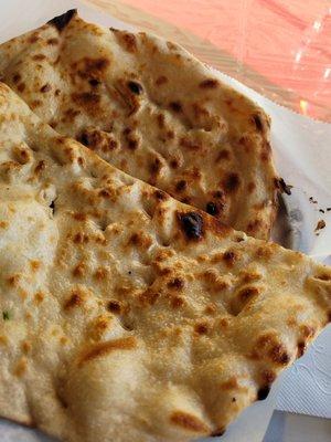 Perfectly prepared naan