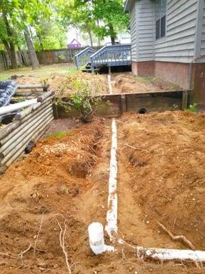 New public sewer lines