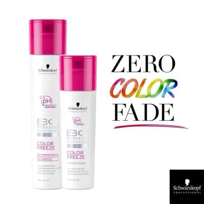 Keep your color fresh and vibrant using Schwarzkopf Color Freeze after care line!