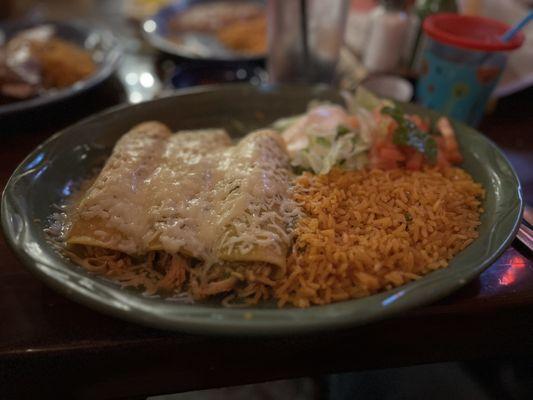 Chicken enchiladas!