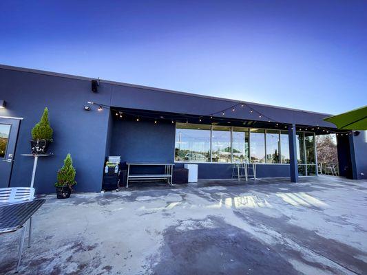 Patio outside of tasting room