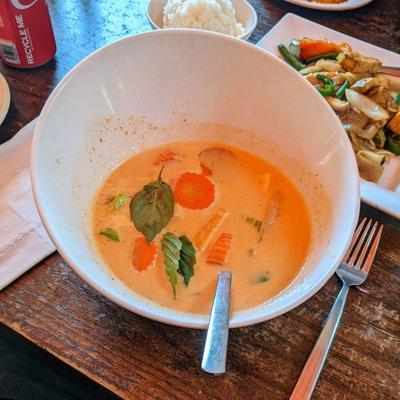 Panang curry with tofu