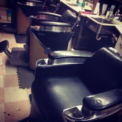 Proper barber shop chairs