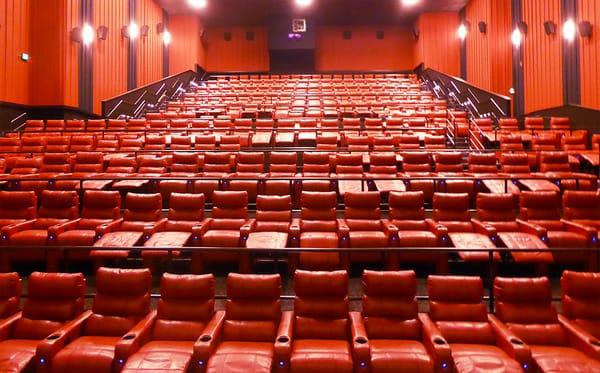 Auditoriums feature wider rows & extra legroom