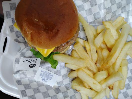 Cheeseburger and Fries