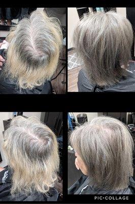 Color correction before & after