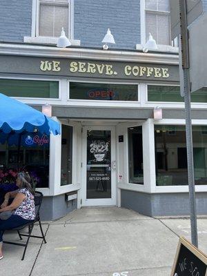 We Serve. Coffee