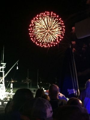 Fireworks off the deck