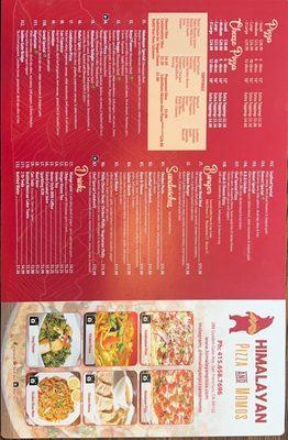 New Menu!!