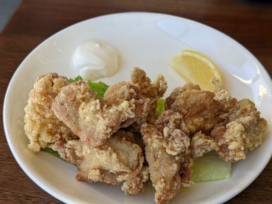 Chicken Karrage with lemon and mayonnaise