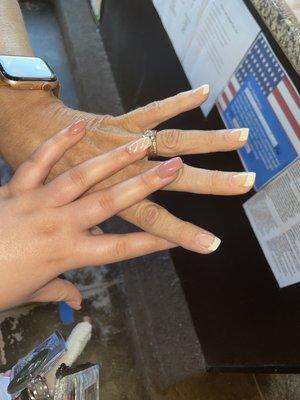 my nails and my grandmas nails