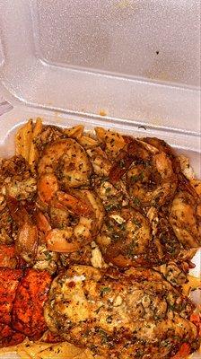 Shrimp & Lobster tail Rasta pasta