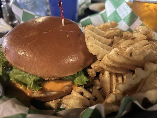 Beer Cheese O Round --They have the BEST burgers!!