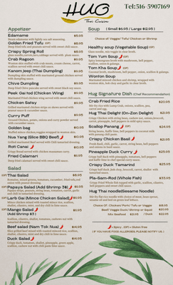 Front menu