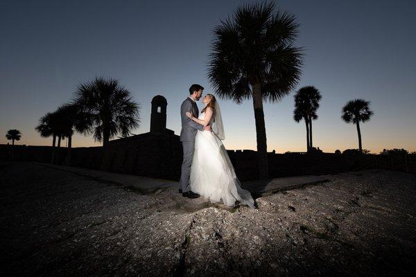 Offering night portraits for your wedding day!